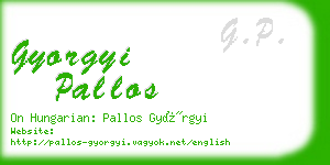 gyorgyi pallos business card